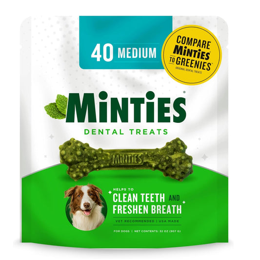 Vetiq Minties Dental Bone For Dogs Medium/Large 32oz. - 40count