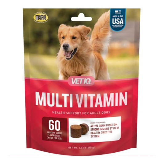 Vetiq Multivitamin Soft Chew Hickory Smoke 60count