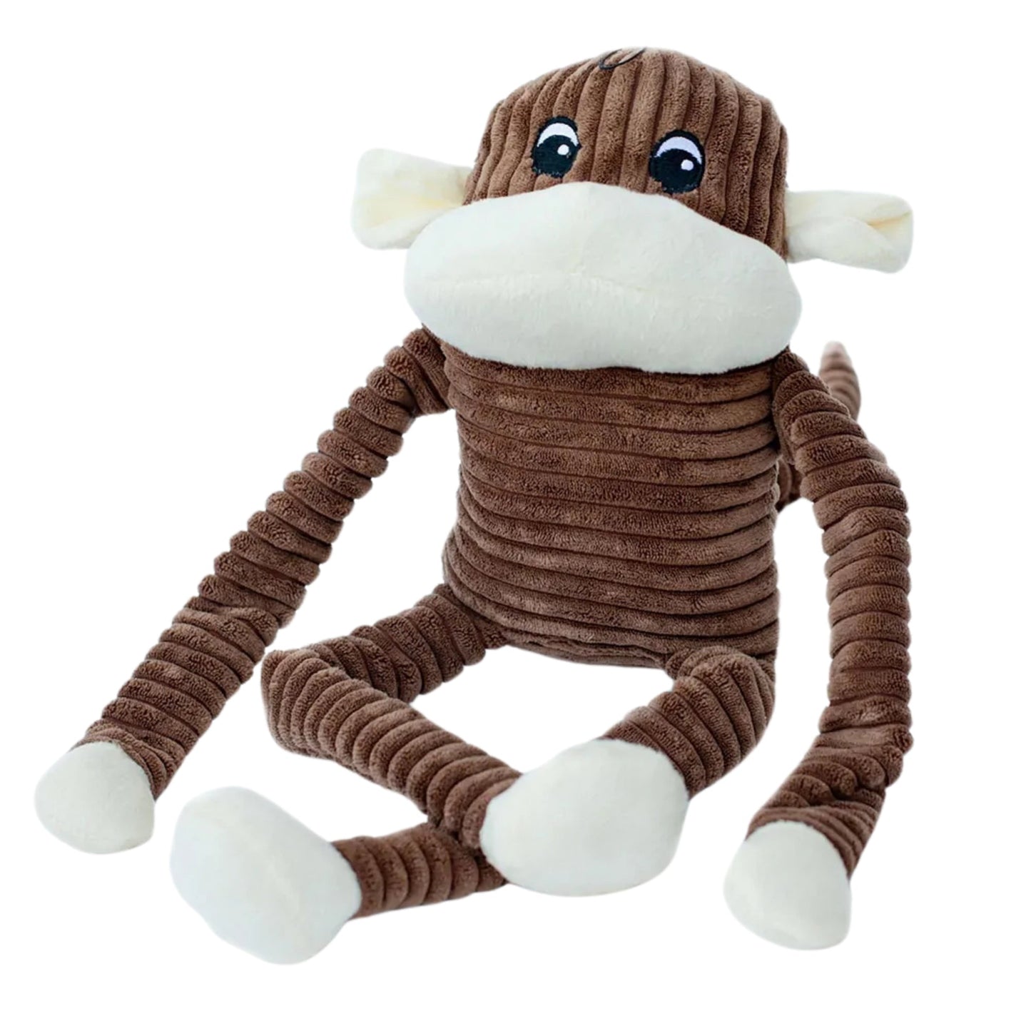 ZippyPaws Spencer the Crinkle Monkey Dog Toy Brown 1ea/XL