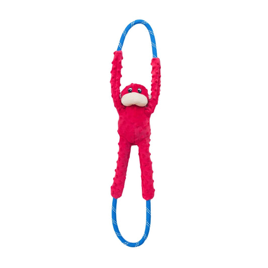 Zippypaws Ropetugz Monkey Red Large