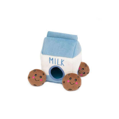 Zippypaws Burrow Milk And Cookies Blue/Brown Medium