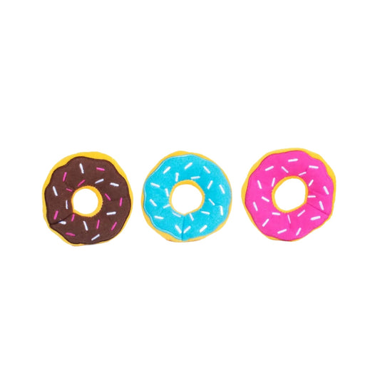 Zippypaws Miniz Donut Small-3 Pk