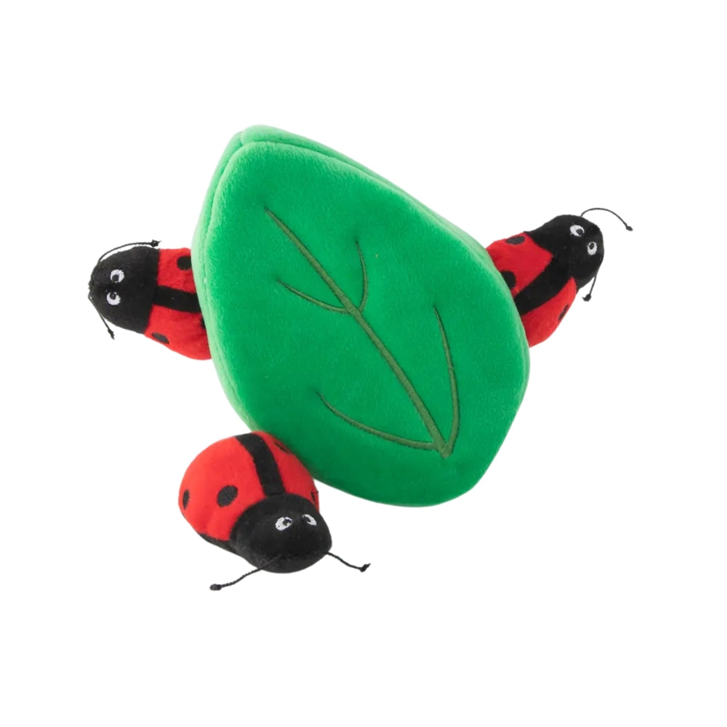 Zippypaws Burrow Ladybugs in Leaf Red/Green Medium