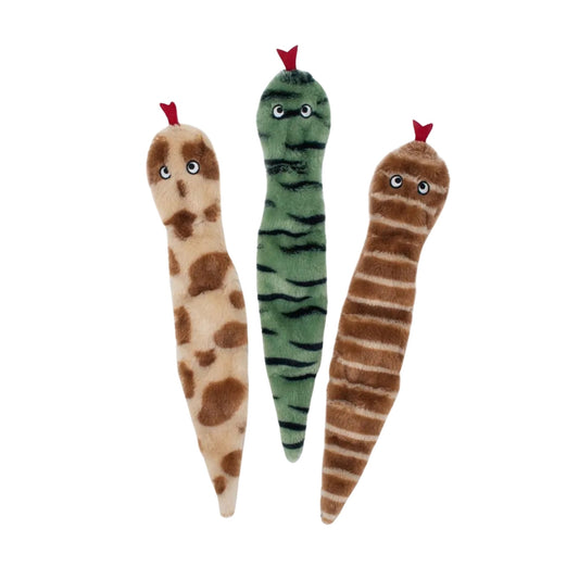 Zippypaws Skinny Peltz Desert Snakes Mix Assorted Large - 3 Pk