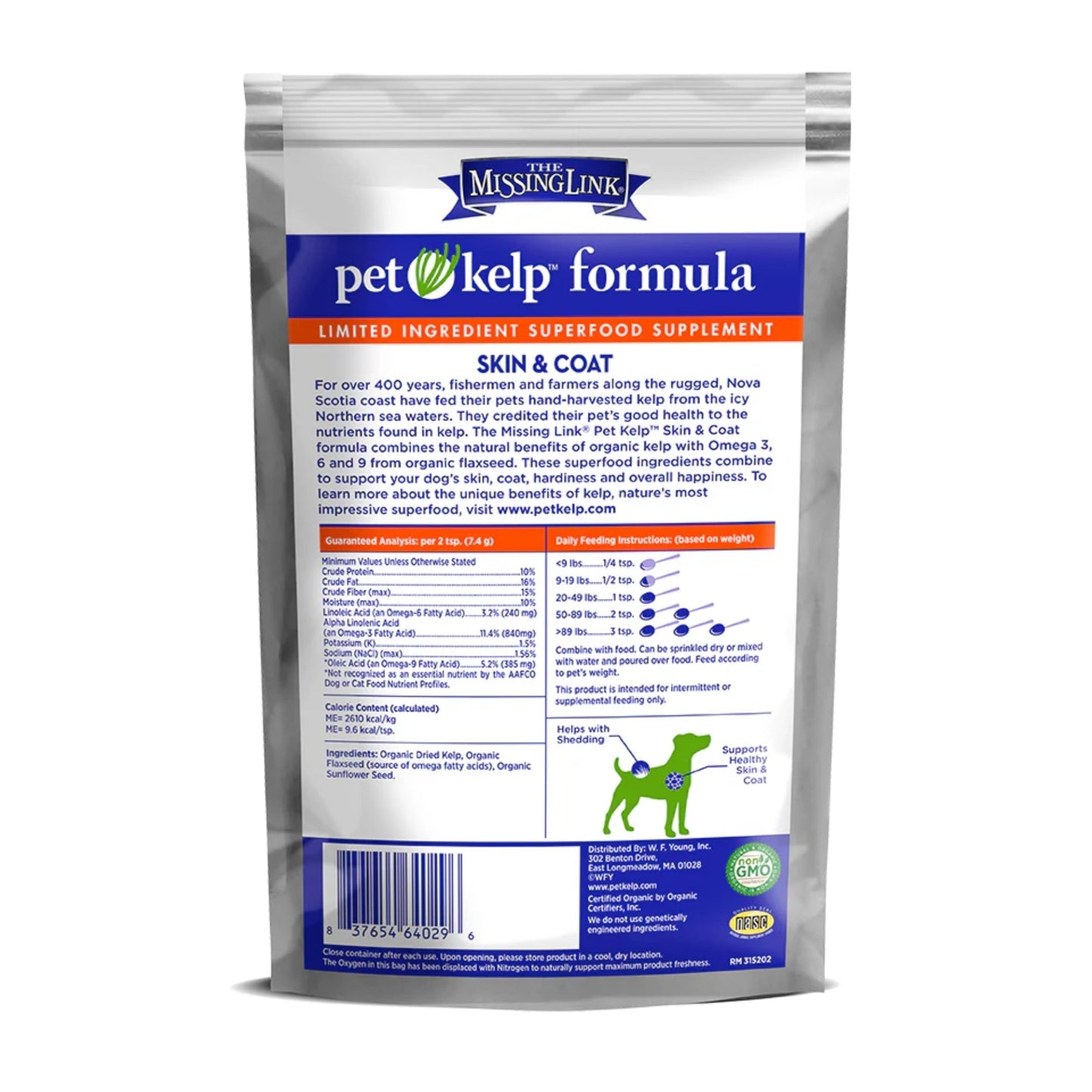 The Missing Link Pet Kelp Skin/Coat Dog Supplement  8oz.