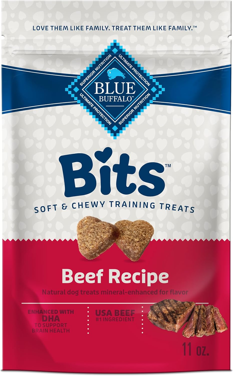 Blue Buffalo Bits Beef 11oz. (Case of 6)