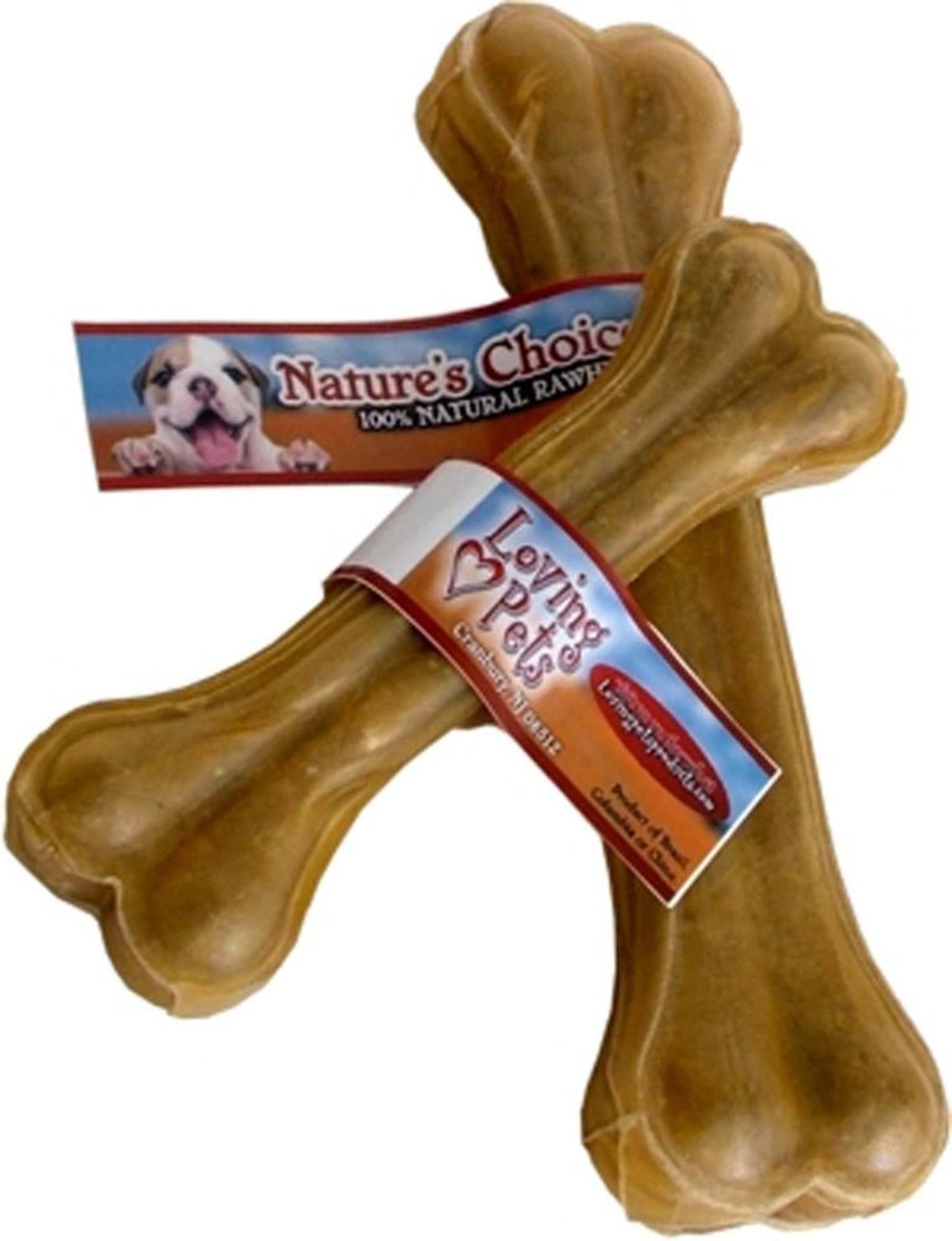 Loving Pets Pressed Rawhide Bone Dog Treat 1ea/10 in