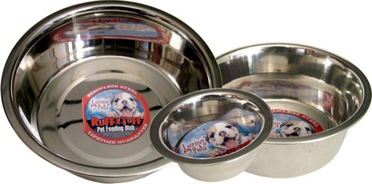 Loving Pets Traditional Stainless Steel Dog Bowl Silver 1ea/2 qt