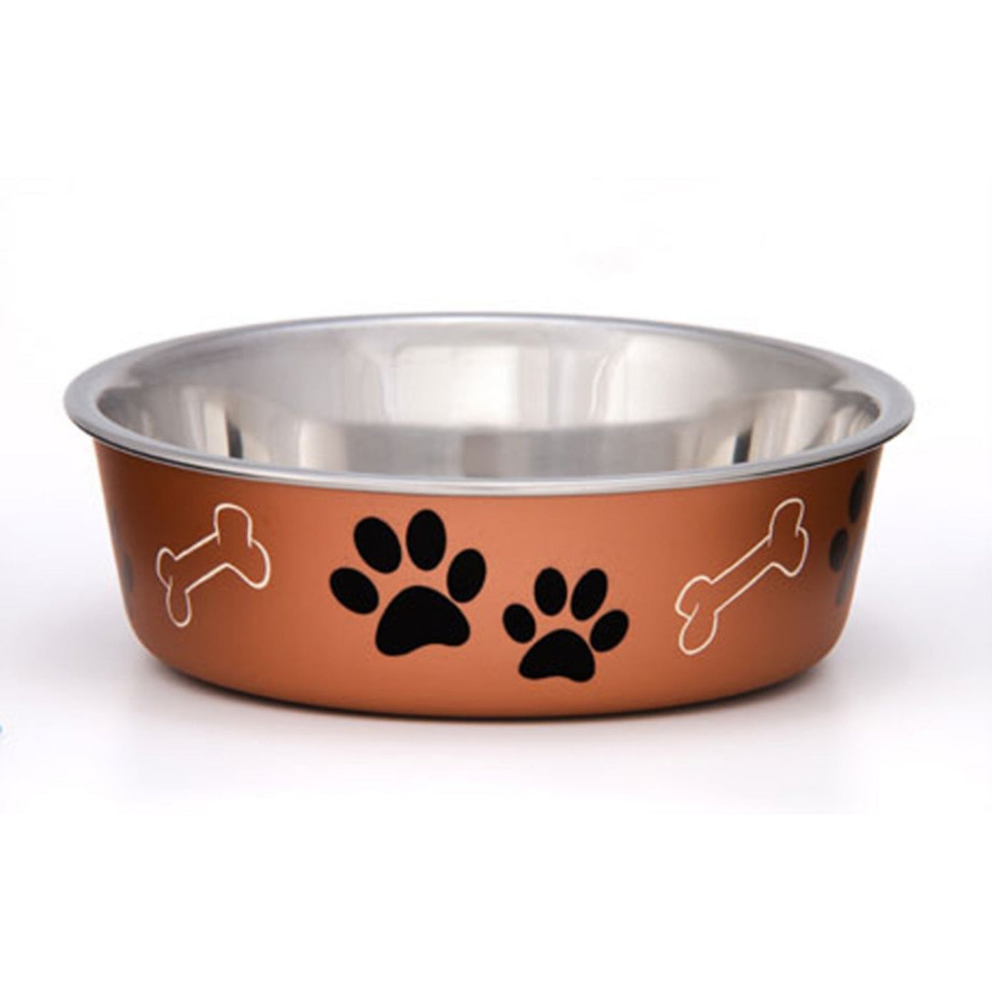 Loving Pets Metallic Dog Bowl Copper 1ea/MD