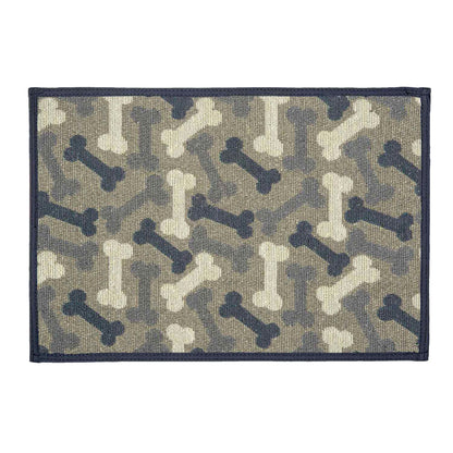 Loving Pets Bella Fashion Mats Bones Denim 1ea/One Size