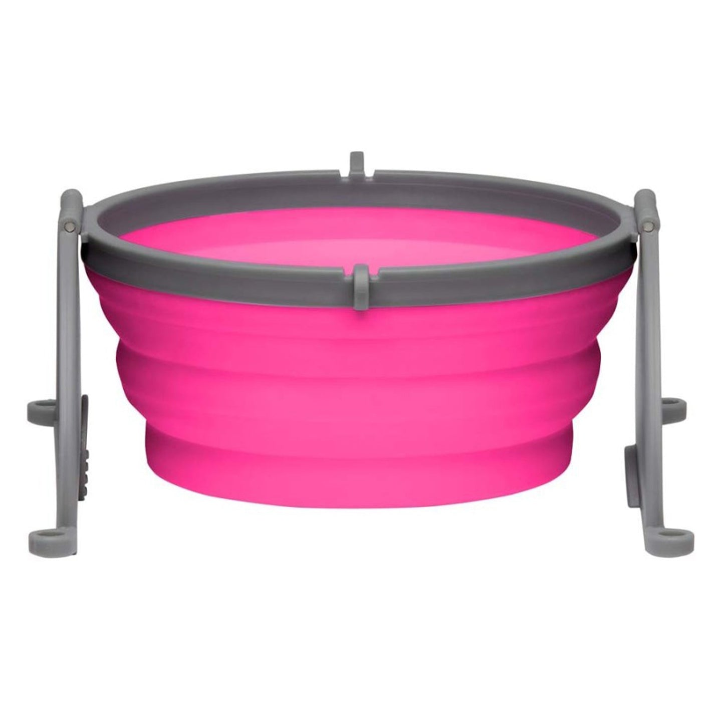 Loving Pets Travel Dog Bowl Pink 1ea/MD