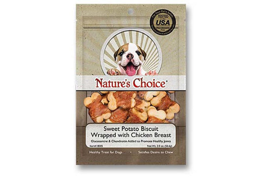 Loving Pets Nature's Choice Wrapped Biscuit Dog Treats Sweet Potato & Chicken 1ea/2 oz