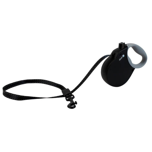 Alcott Adventure Retractable Belt Leash Black XSmall-10Ft