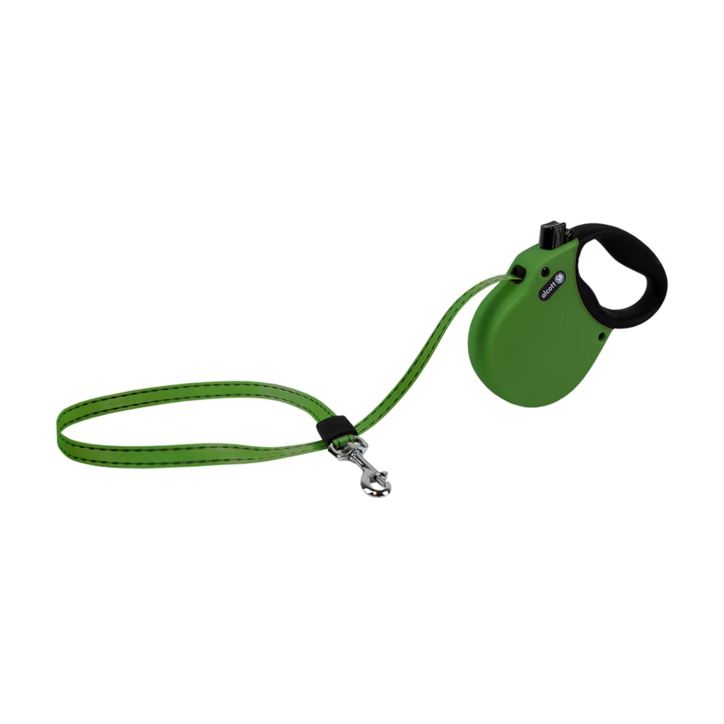 Alcott Adventure Retractable Belt Leash Green XSmall-10Ft