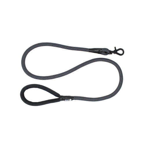 Alcott Rope Leash With Grip Support Black Large