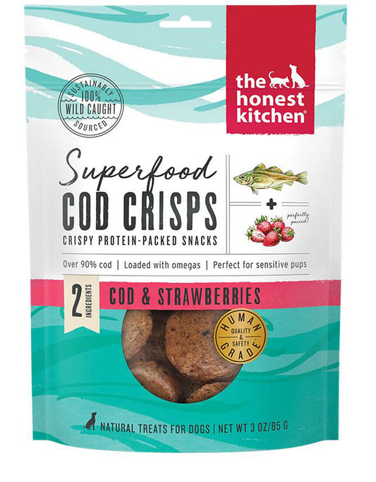 Honest Kitchen Dog Superfood Grain Free Cod Strawberry 3oz.