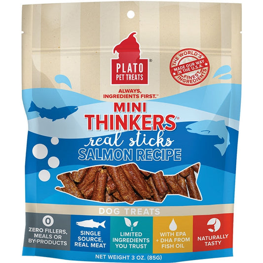 Plato Dog Mini Thinkers Salmon 3oz.