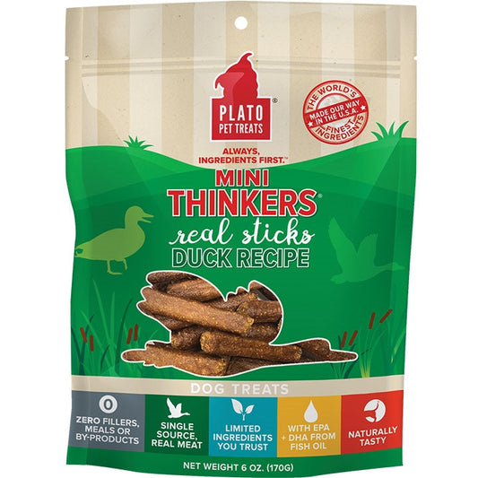 Plato Dog Mini Thinkers Duck 6oz.