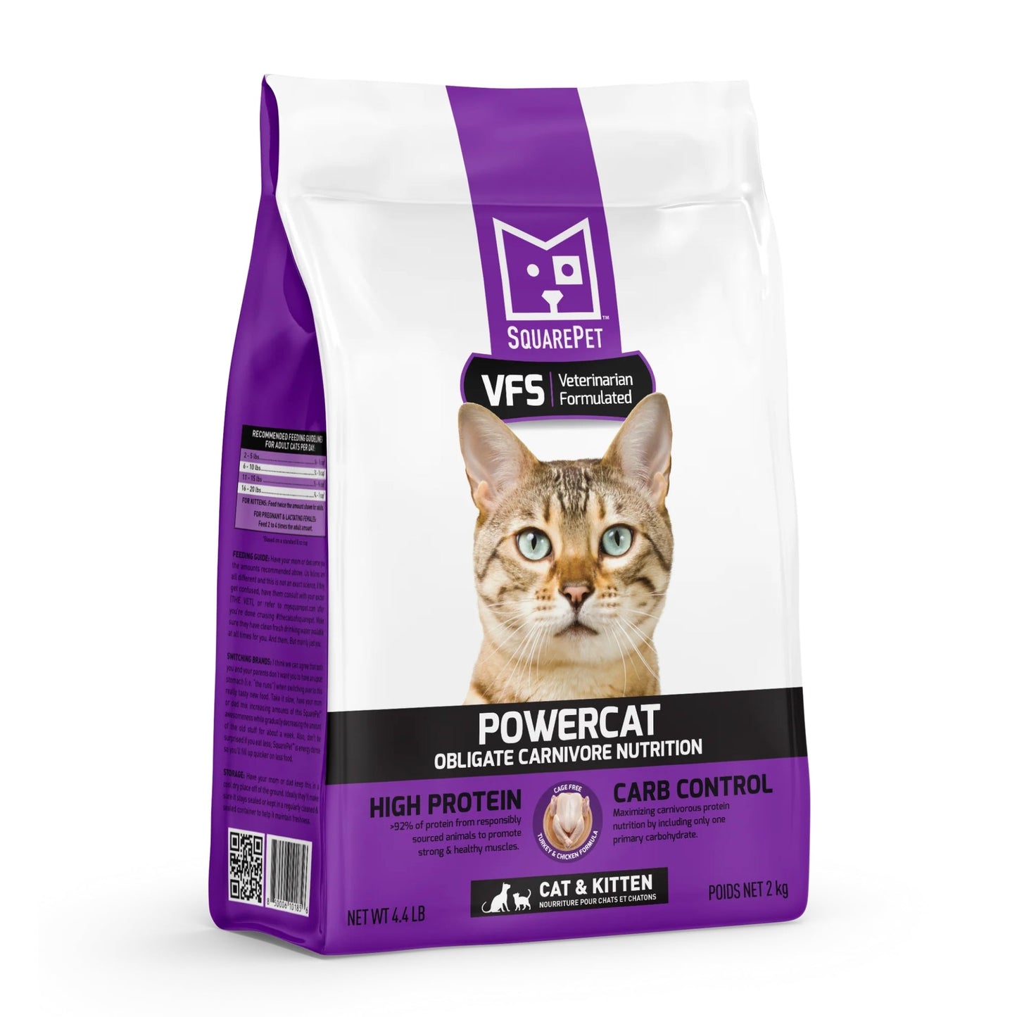 Square Pet VFS Powercat 4.4Lb  Turkey Chicken