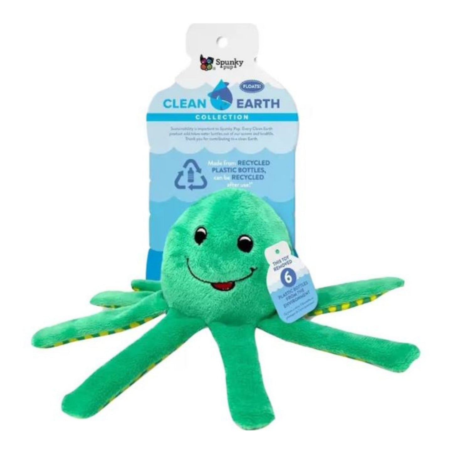 Earth Recycled Plush Toy Octopus Small