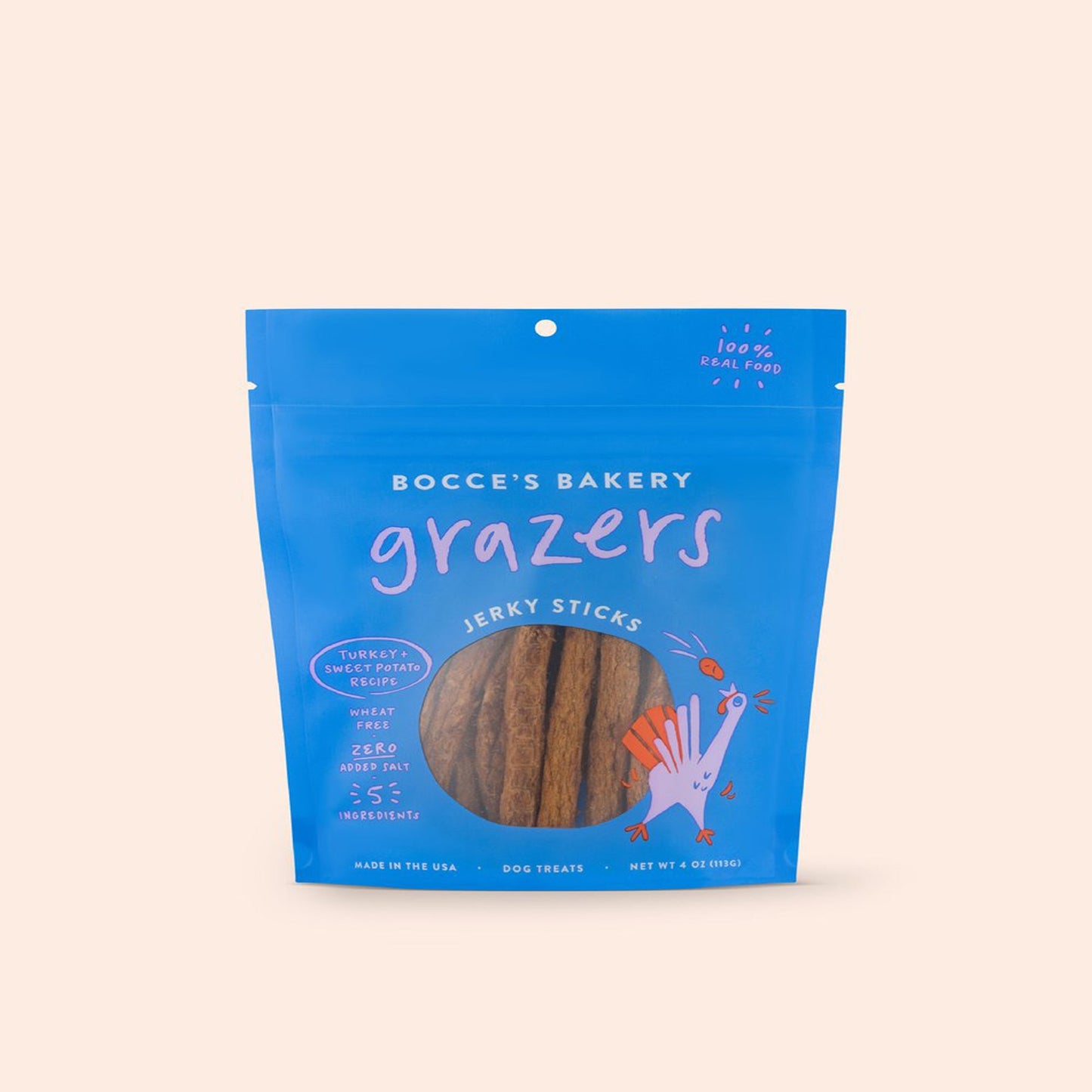 Bocces Dog Grazers Tky 4 oz.