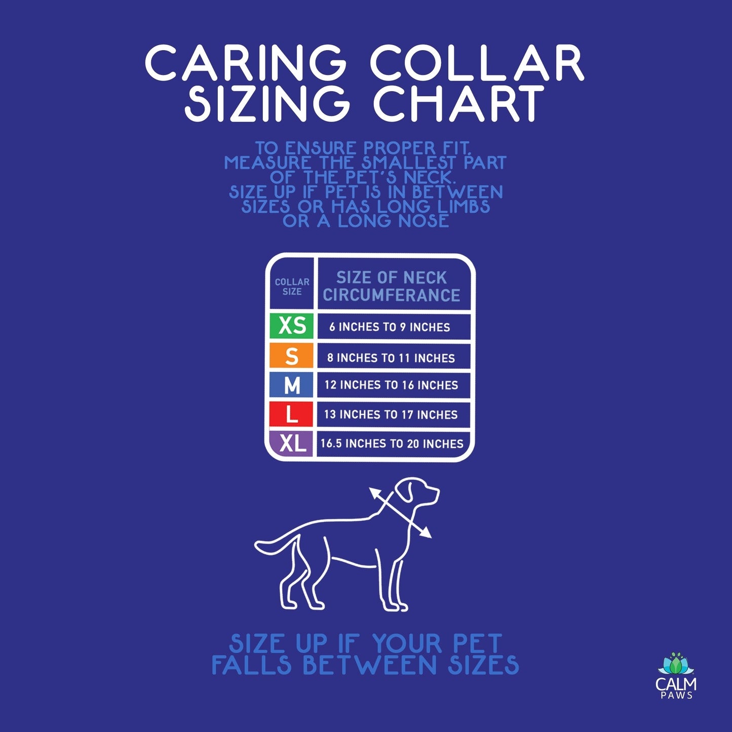 Calm Paws Caring Collar w/ Calming Disk For Dogs XLarge