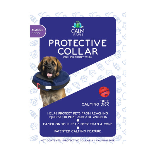 Calm Paws  Protective Inflatable Collar w/ Dog Calming Disk XLarge