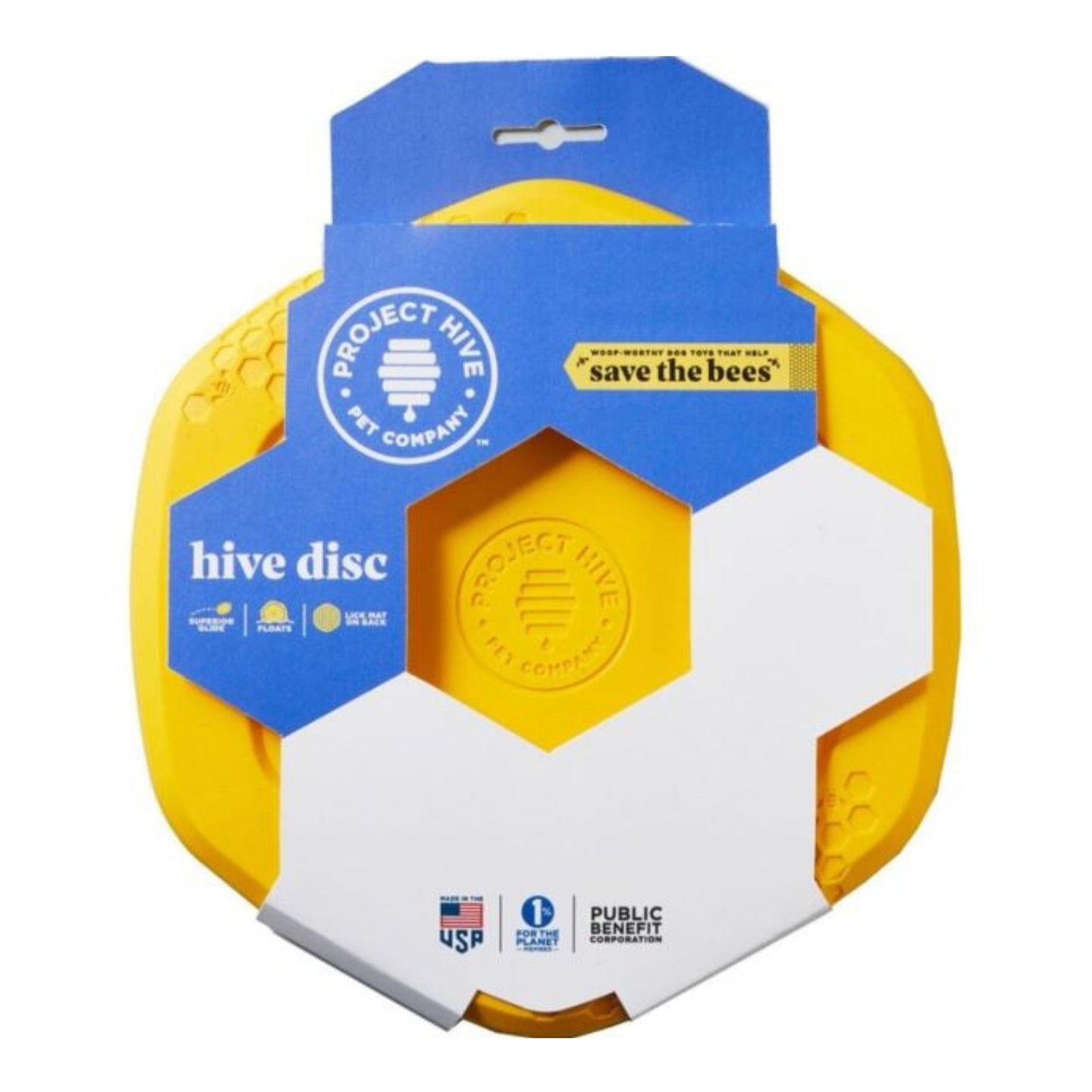 Project Hive Pet Company Hive Disc/Lickmat Yellow Large