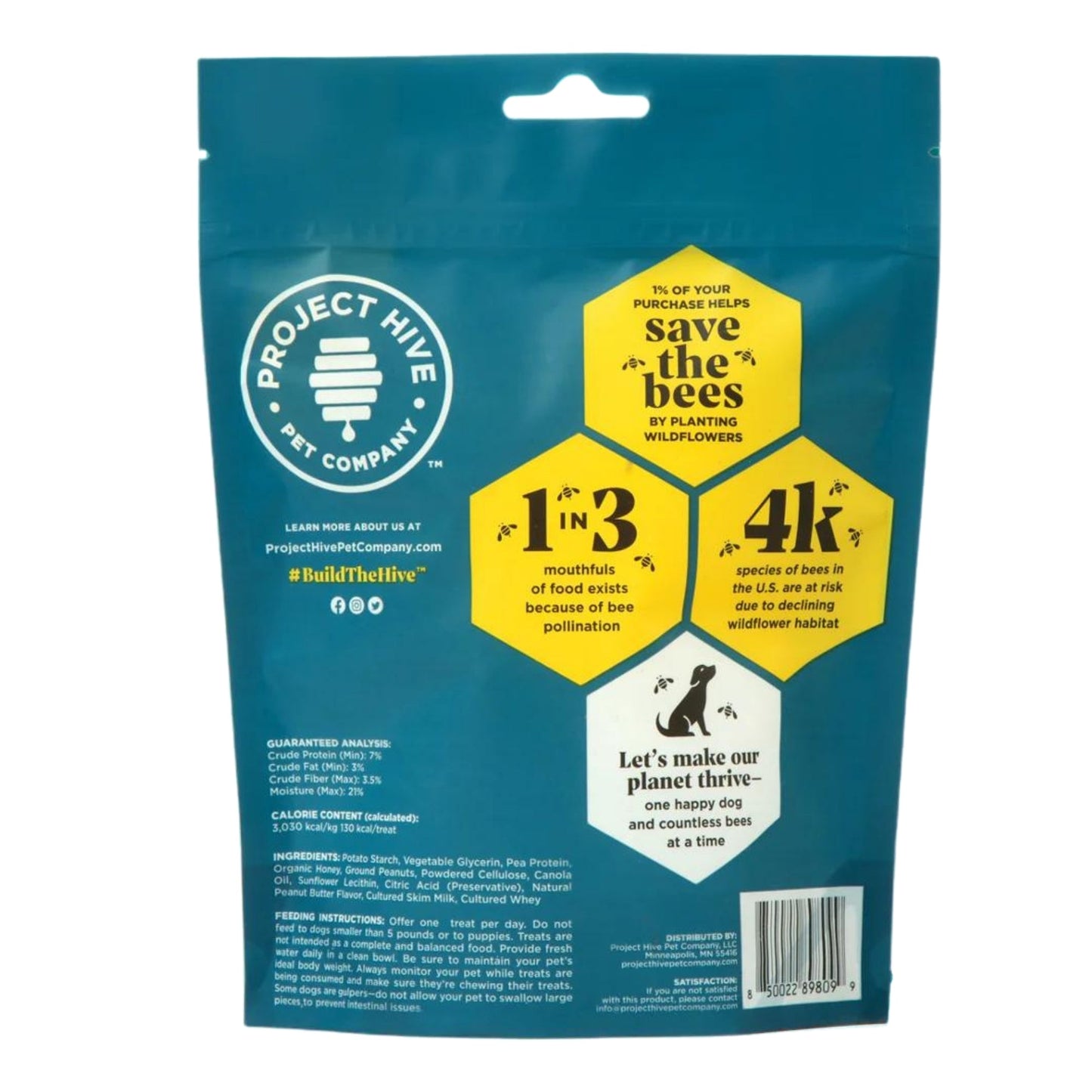 Project Hive Pet Company Hive Chew Treat Peanut Butter Large