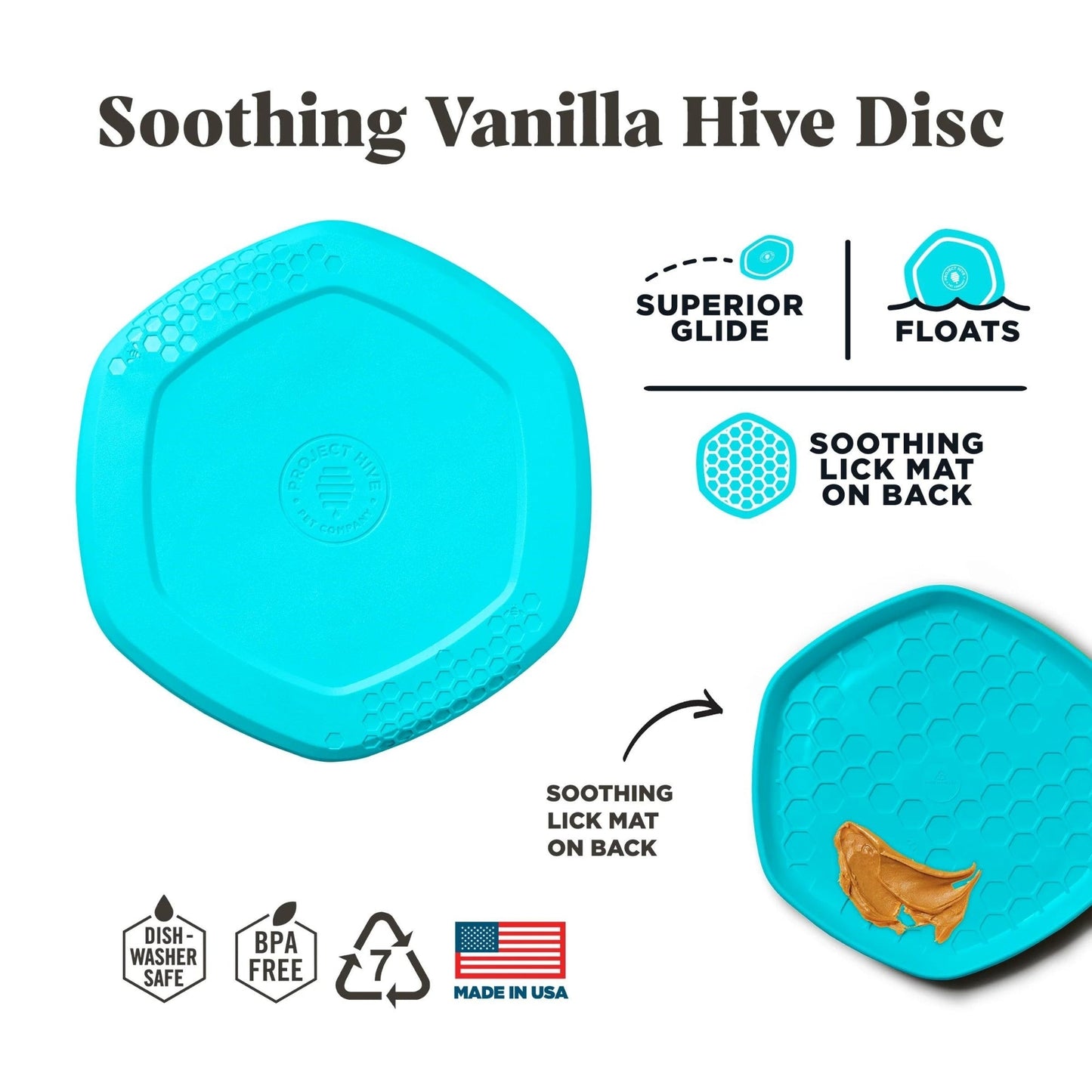 Project Hive Disc/Lickmat Scented Vanilla/Blue Large