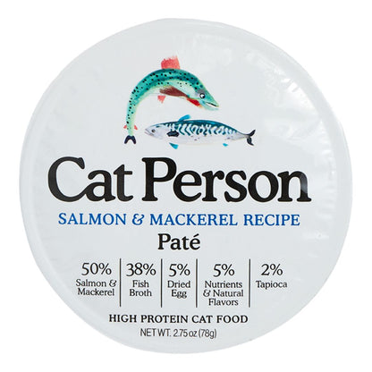 Cat Person Cat Pate Salmon & Mackerel 2.75Oz 24 Pack