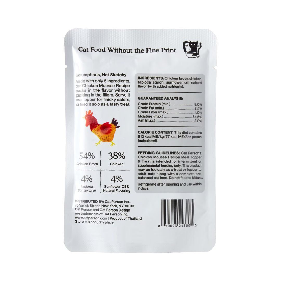 Cat Person Cat Mousse Chicken 3Oz Pouch 12 Pack