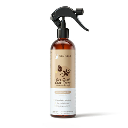 Kin+Kid Dog Smell Natural Coat Spray Almond Vanilla 12oz.