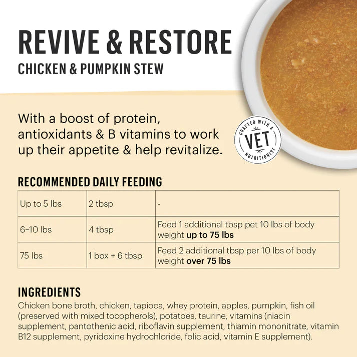 The Honest Kitchen Dog Grain Free Pour Over Revive & Recovery Chicken 5.5oz. (Case of 12)