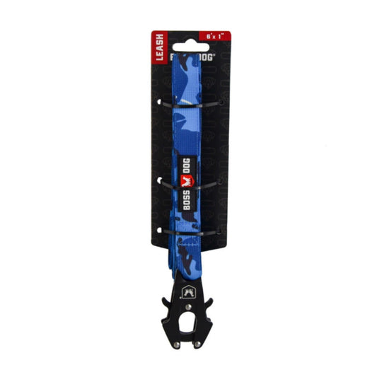 Boss Dog Tactical Dog Leash Blue Camo, 1ea/6 ft