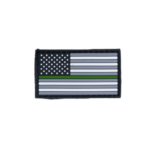 Boss Dog Tactical Collar Patch USA Thin Green Line, One Size