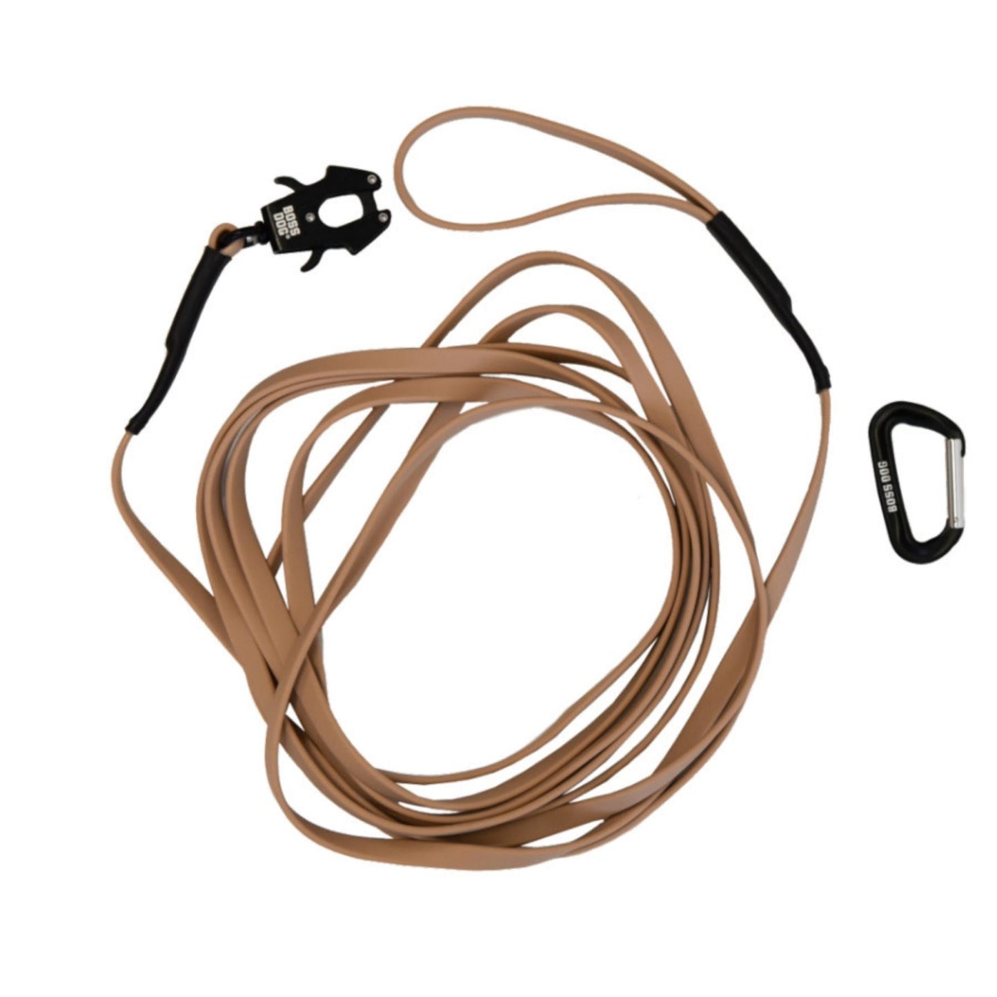 Boss Dog Tactical TPU Tracking Dog Leash Tan, 1ea/20 ft