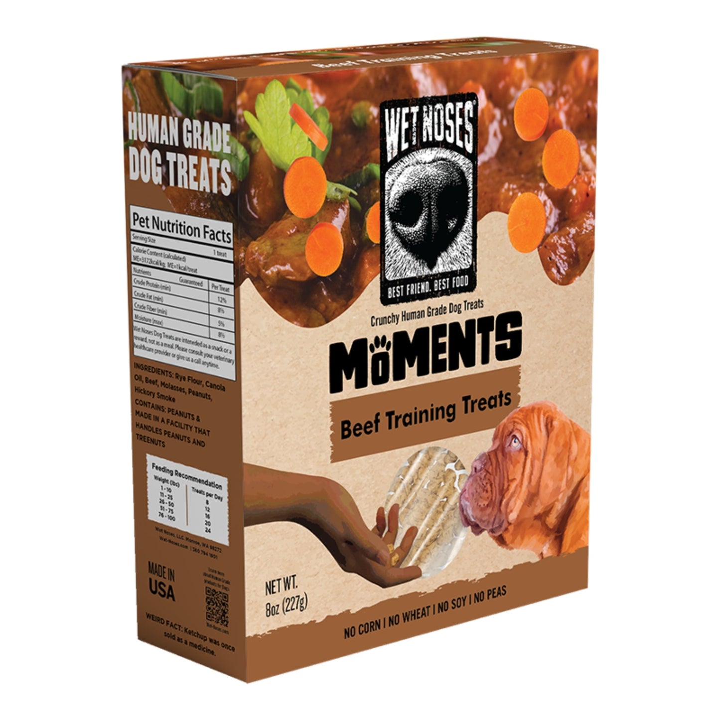 Wet Noses Dog Moments Beef Training Treat 8oz.