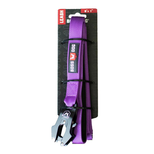 Boss Dog Tactical Dog Leash Purple, 1ea/6 ft