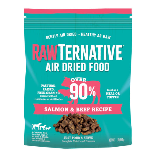 Rawternative Air Dried Dog Food Salmon/Beef 5oz.