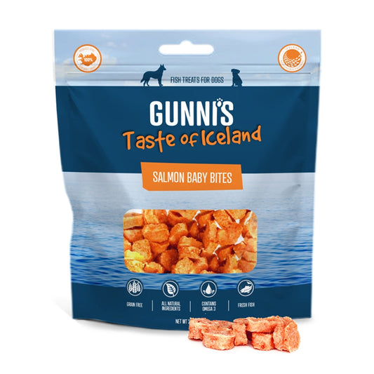 Gunnis Dog Baby Bites Salmon 2.5oz.