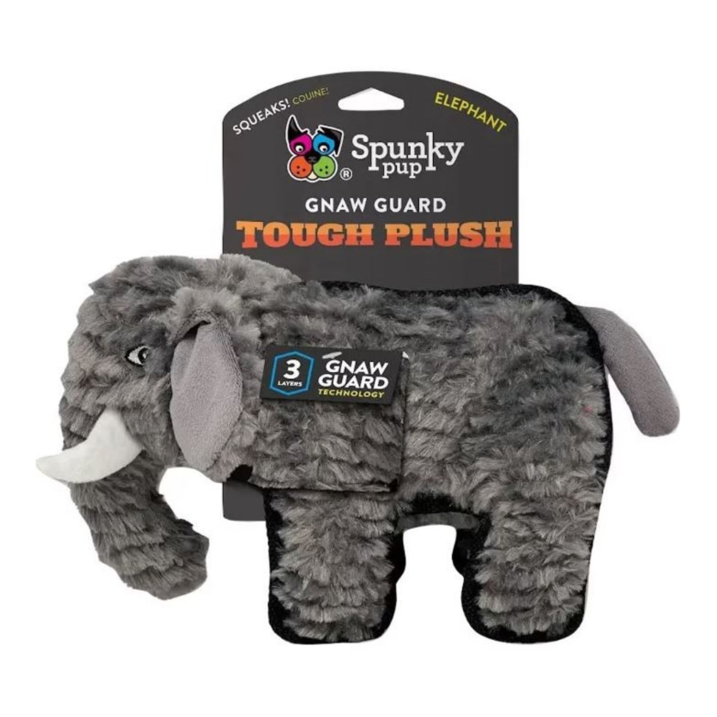 Spunkypup Tough Plush - Plush Toy Elephant Reg