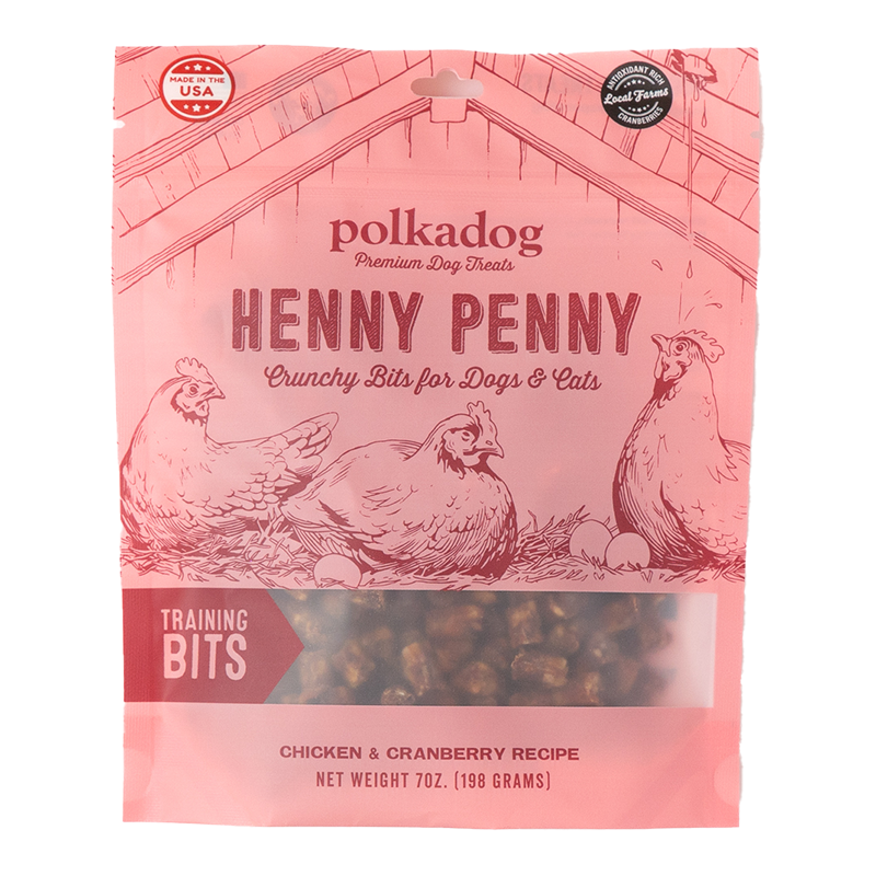 Polka Dog Bakery Dog Henny Penny Bits 7Oz Pouch