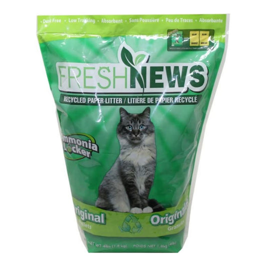 Fresh News Paper Cat Litter 4 Lb (Case of 6)