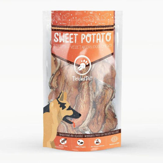 Tickled Pet Dog 8oz. Sweet Potato Chews Strips