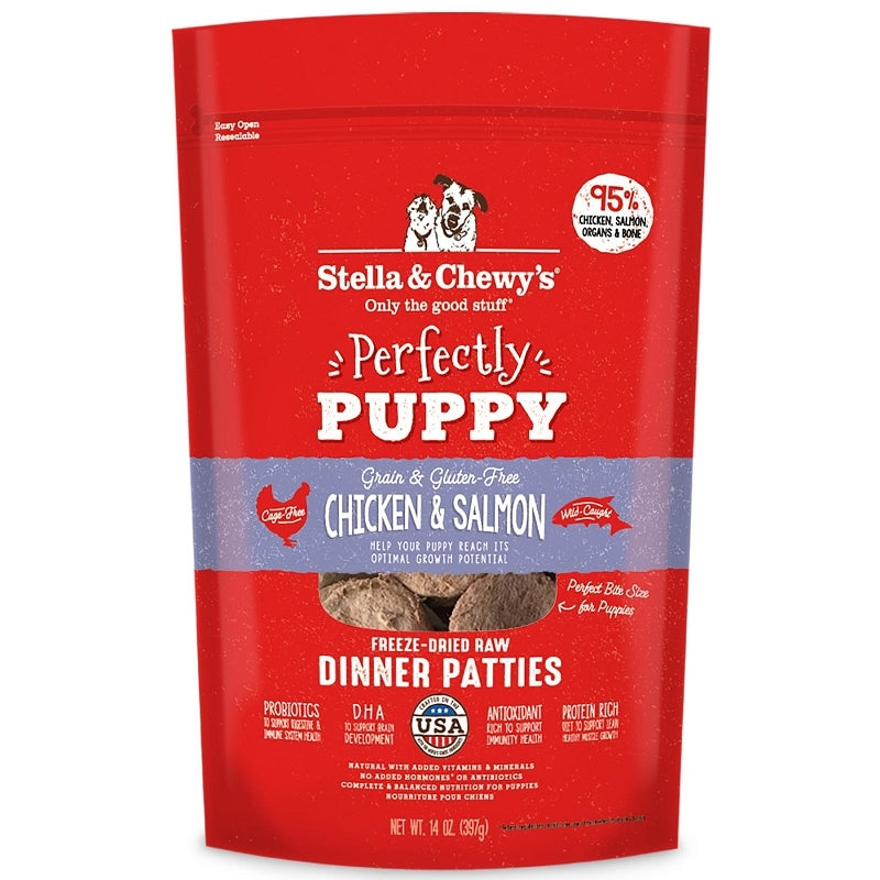 Stella And Chewys Dog Freeze Dried Puppy Chicken Salmon 14 oz.