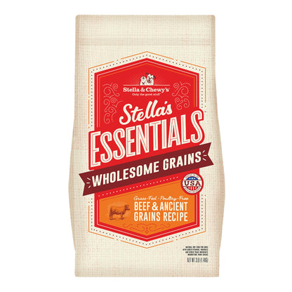 Stella & Chewy's Dog Essential Beef & Ancestrial Grains 25Lb