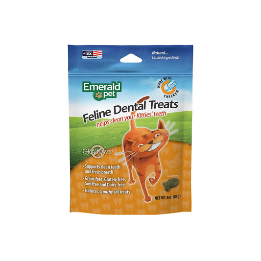 Emerald Pet Feline Dental Cat Treats Chicken 1ea/3 oz