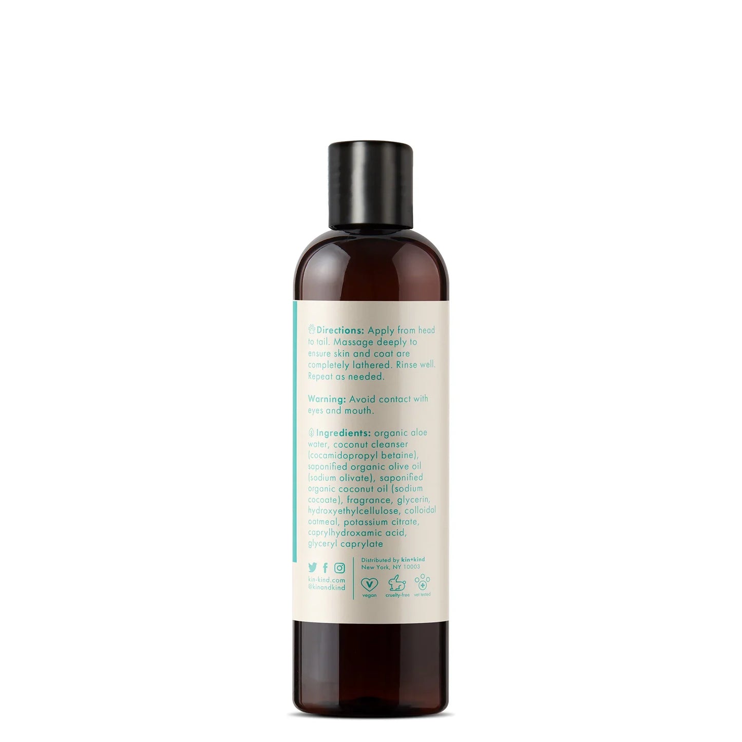 Kin+Kid Coat Oatmeal Jasmn+Lil 12oz. Kin Organics Shampoo