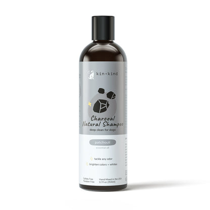 Kin+Kid Shampoo Charcoal 12oz. Patchouli